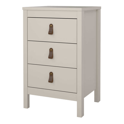 Wildberry Cashmere Bedside Table 3 Drawers
