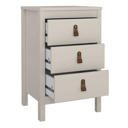 Wildberry Cashmere Bedside Table 3 Drawers