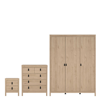 Wildberry 3 Piece Natural Oak Bedroom Furniture