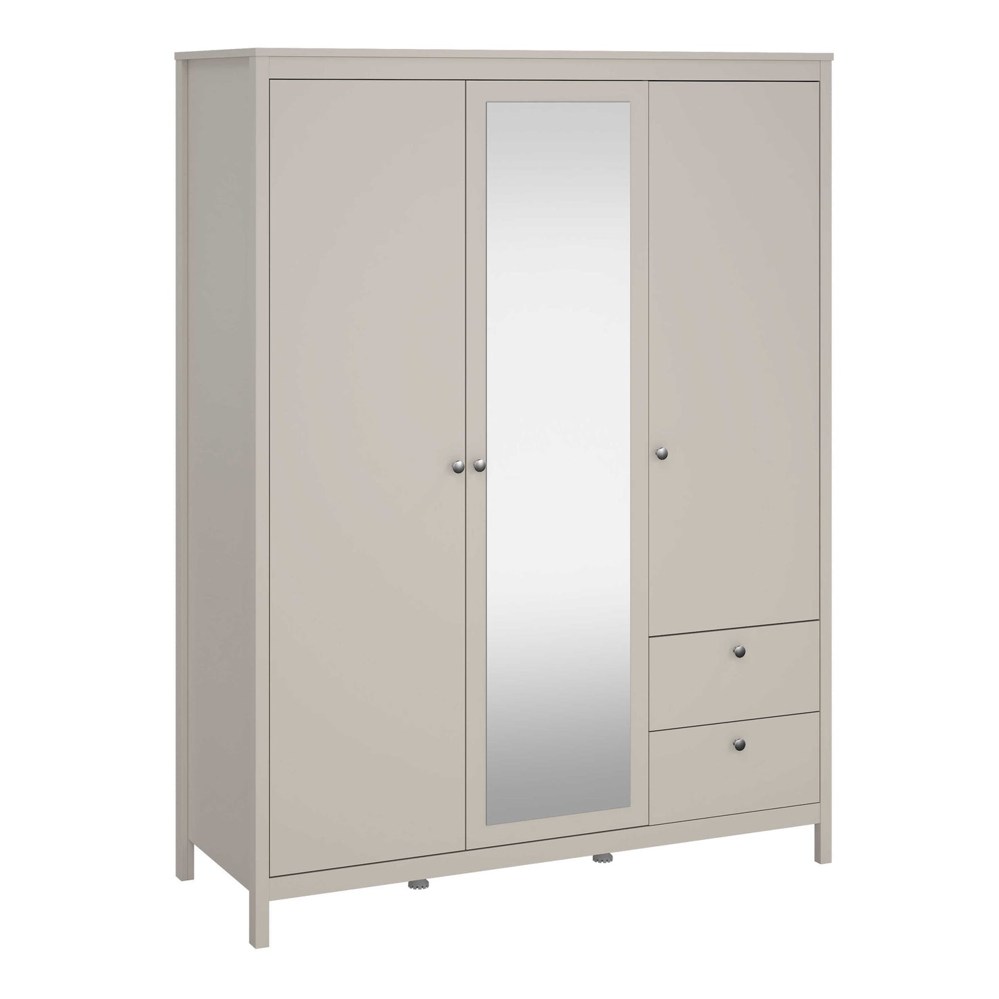 Gossmere Natural Cashmere Wardrobe 3 Doors 2 Drawers