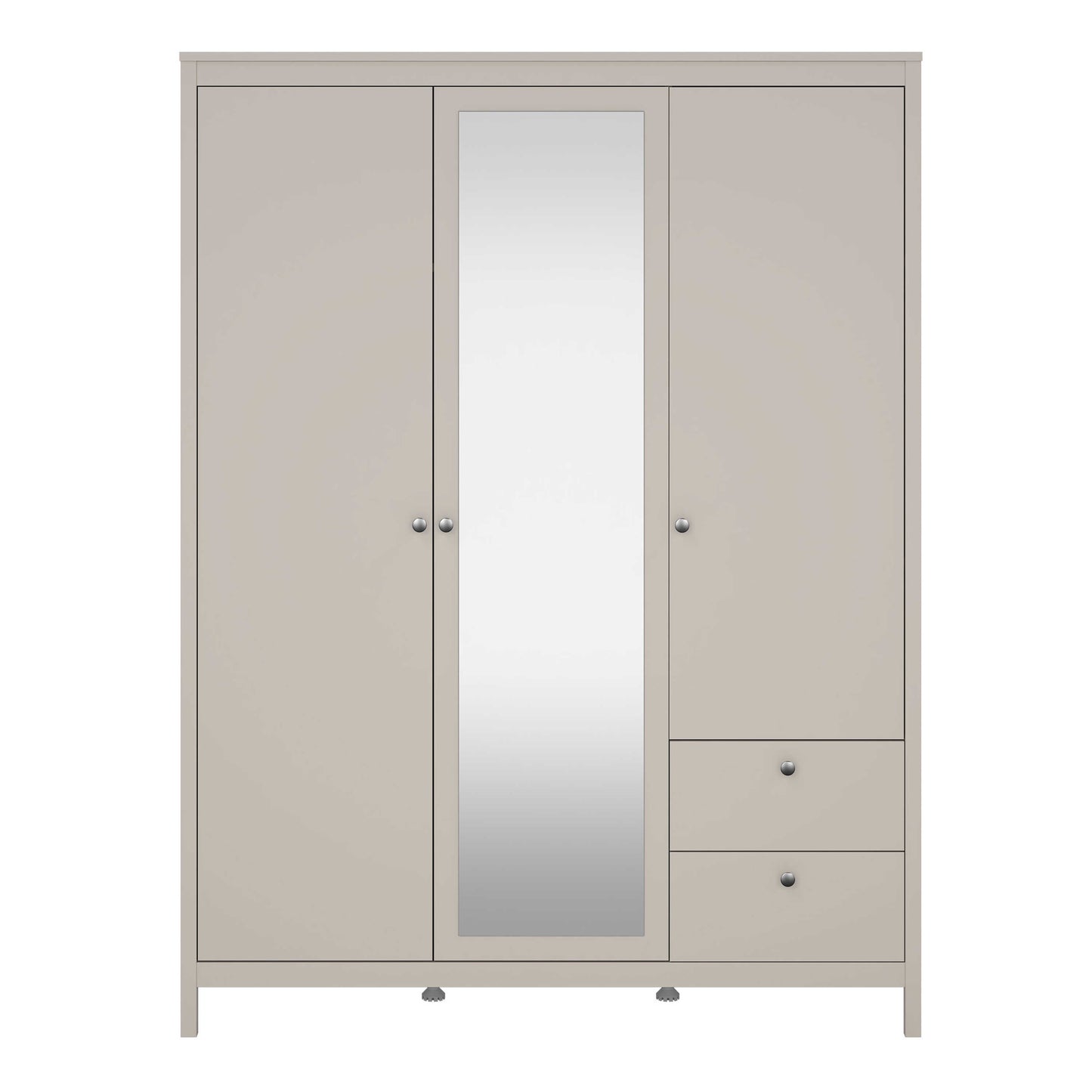 Gossmere Natural Cashmere Wardrobe 3 Doors 2 Drawers