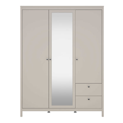 Gossmere Natural Cashmere Wardrobe 3 Doors 2 Drawers
