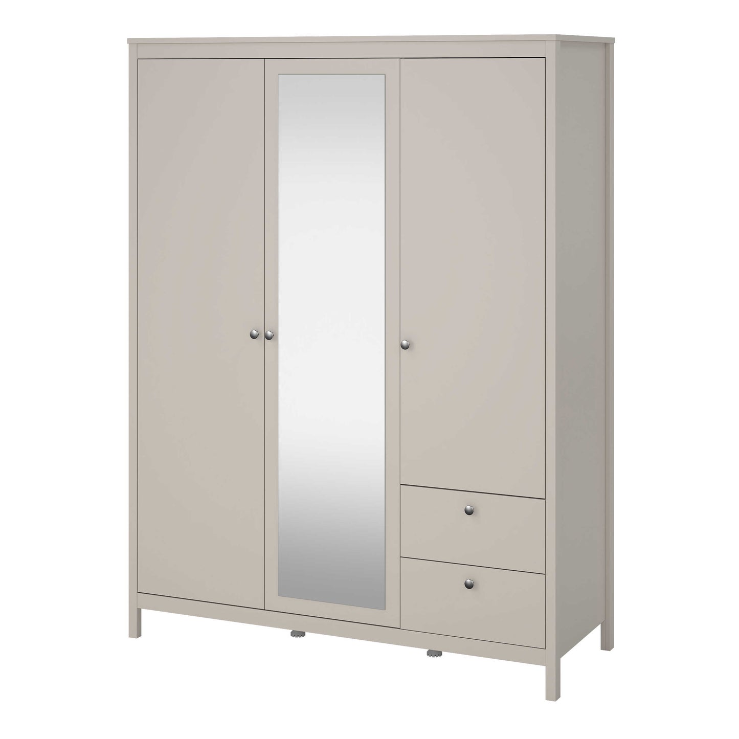 Gossmere Natural Cashmere Wardrobe 3 Doors 2 Drawers