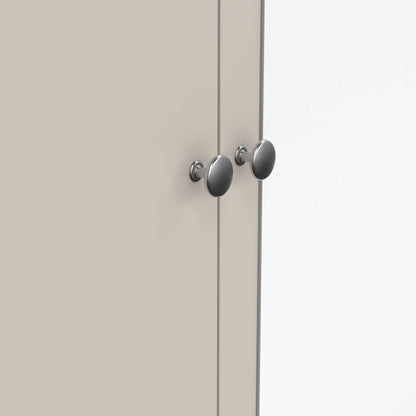 Gossmere Natural Cashmere Wardrobe 3 Doors 2 Drawers