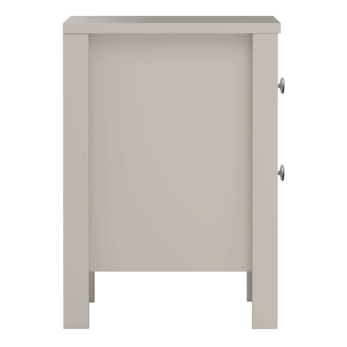 Gossmere Natural Cashmere Bedside Table 2 Drawers