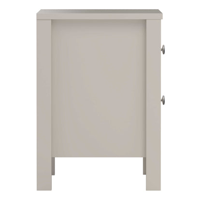 Gossmere Natural Cashmere Bedside Table 2 Drawers