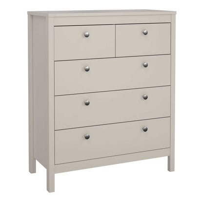 Gossmere Natural Cashmere Chest 5 Drawers
