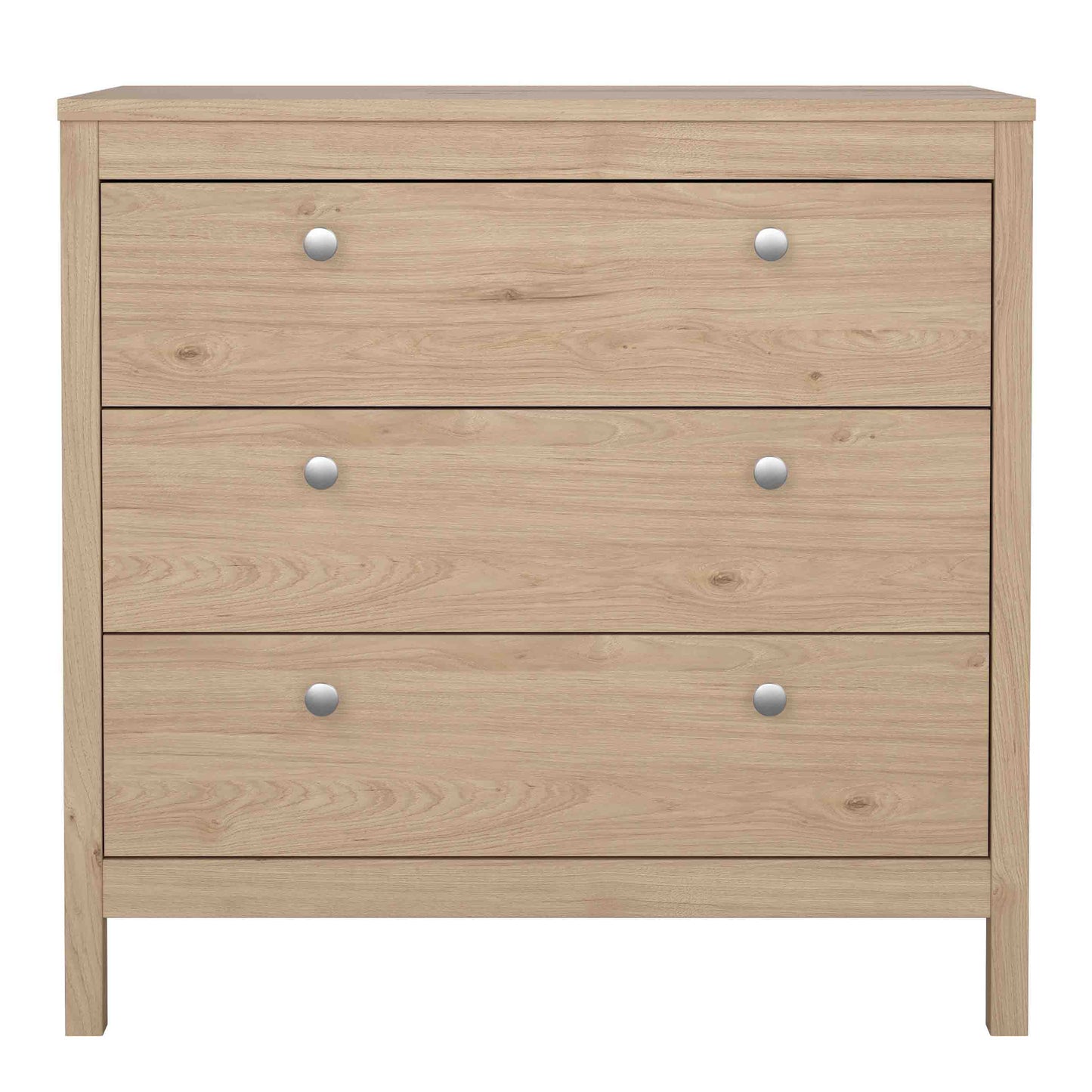 Gossmere Hickory Oak Effect Chest 3 Drawers