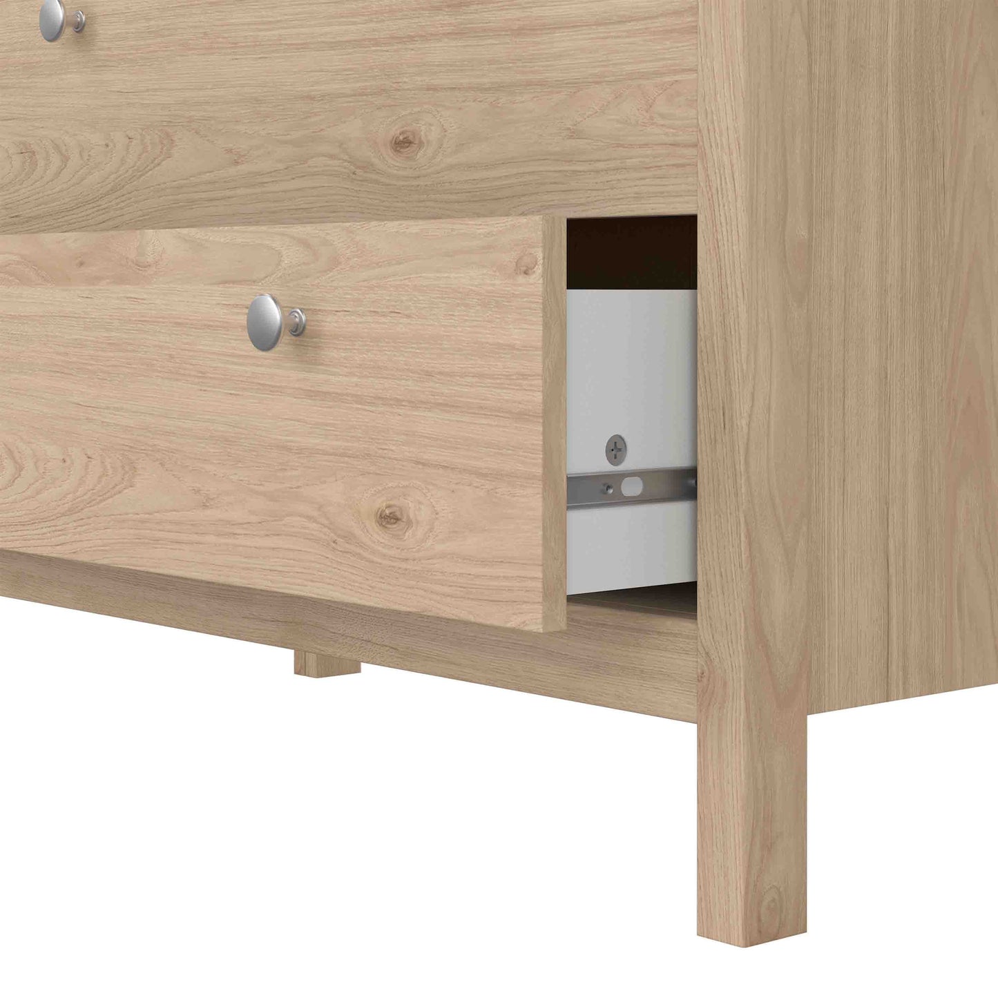 Gossmere Hickory Oak Effect Chest 3 Drawers