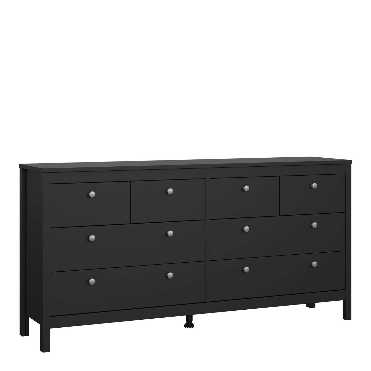 Gossmere Matt Black Large Chest 8 Drawers