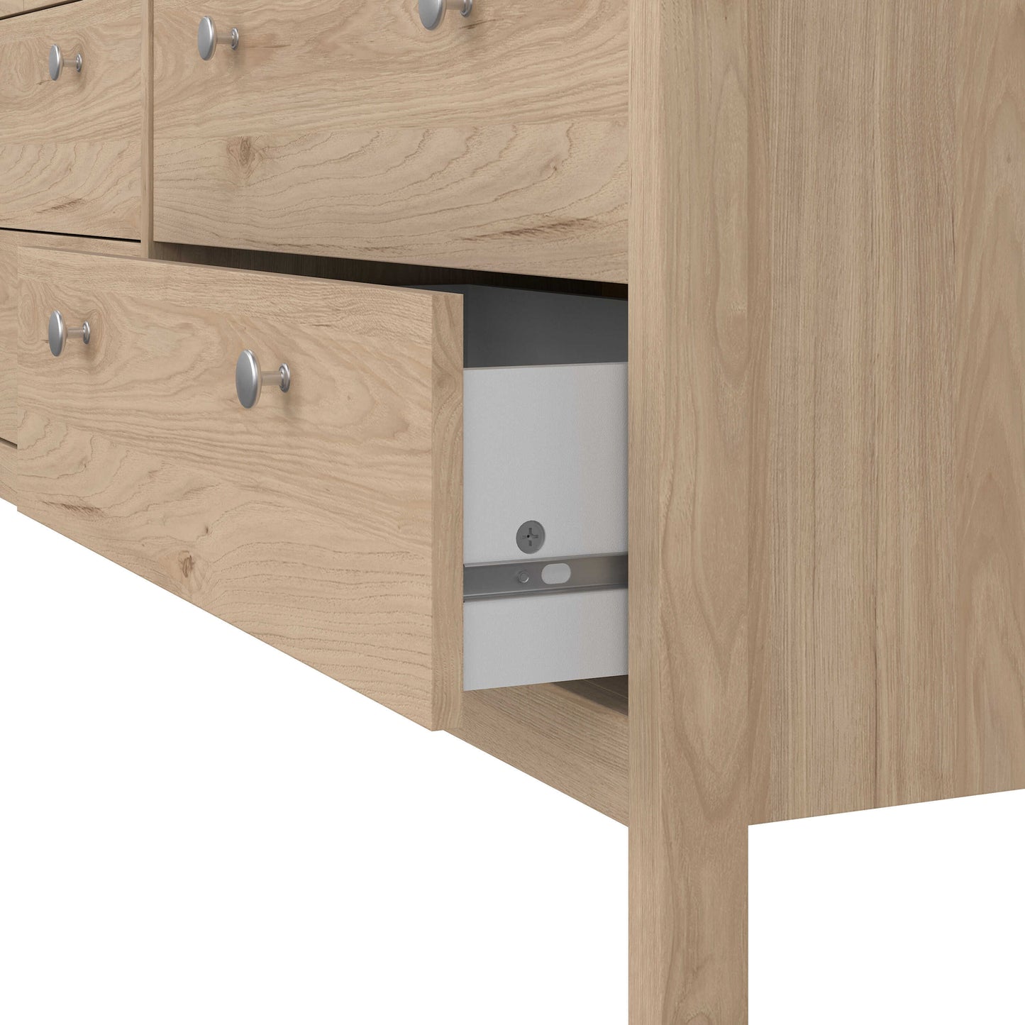 Gossmere Hickory Oak Effect Chest 8 Drawers