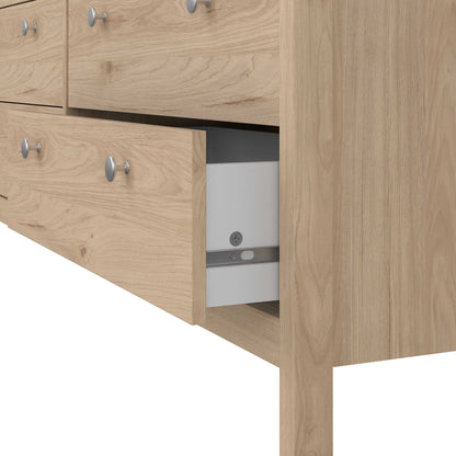 Gossmere Hickory Oak Effect Chest 8 Drawers