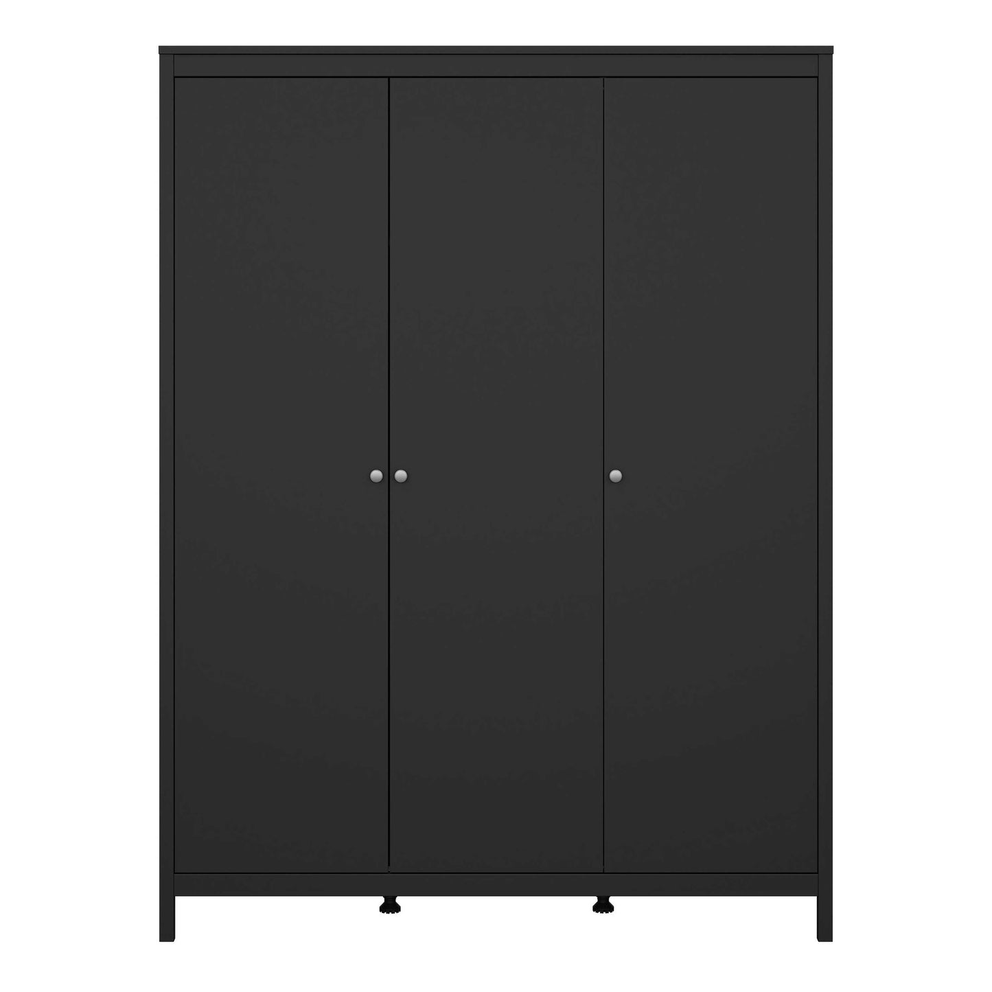 Gossmere Matt Black Wardrobe 3 Doors