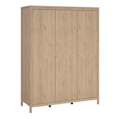 Gossmere Hickory Oak Effect Wardrobe 3 Doors