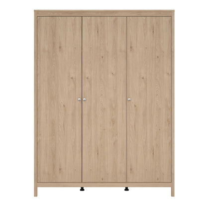 Gossmere Hickory Oak Effect Wardrobe 3 Doors