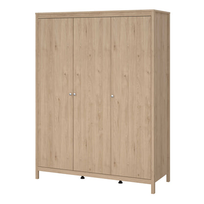 Gossmere Hickory Oak Effect Wardrobe 3 Doors