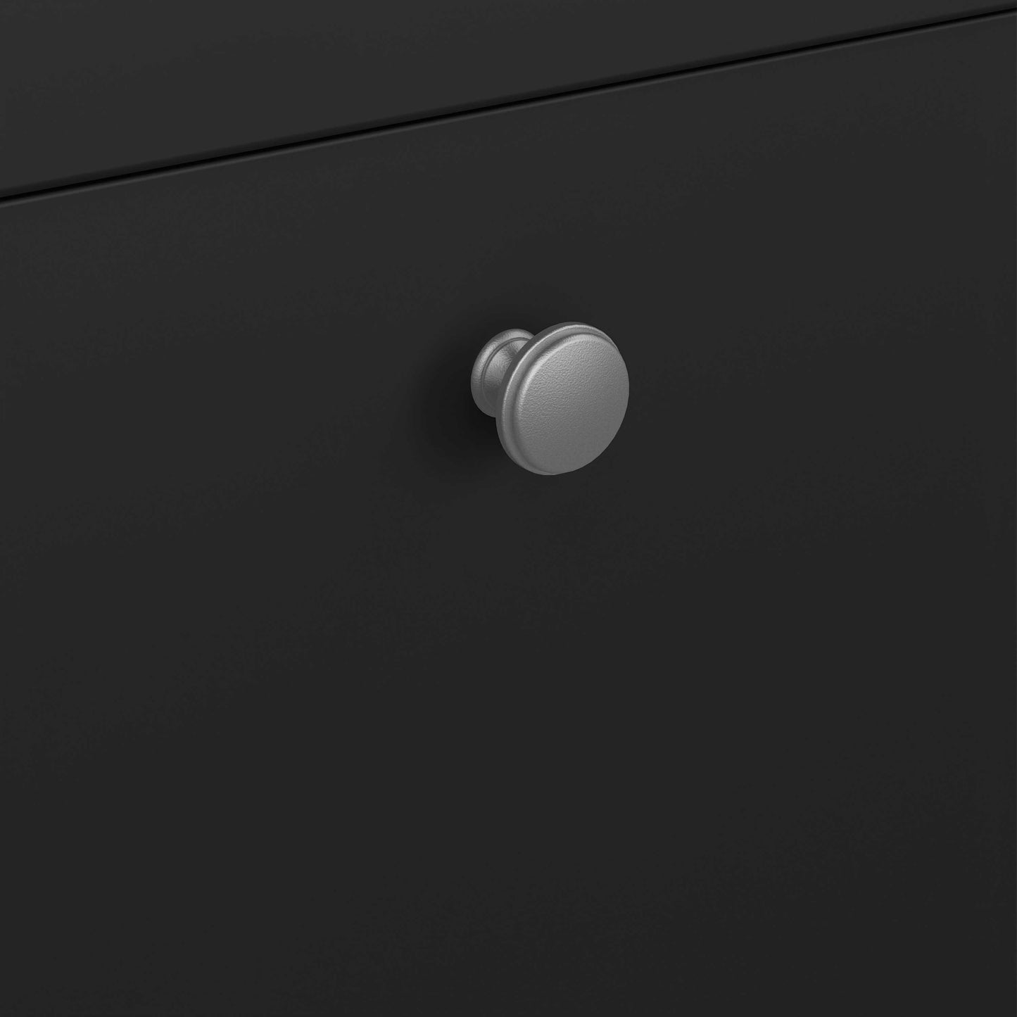 Gossmere Matt Black Shoe Cabinet 4 Doors