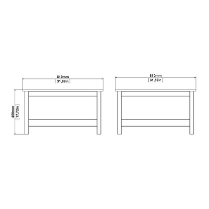 Gossmere Matt Black Coffee Table