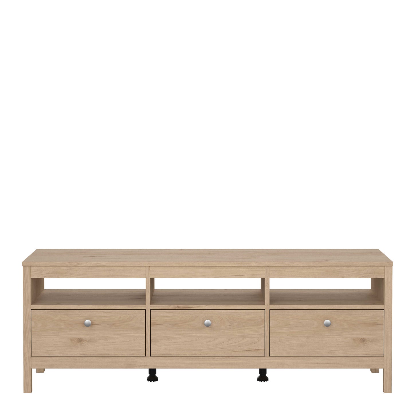 Gossmere Hickory Oak Effect TV Unit 3 Drawers