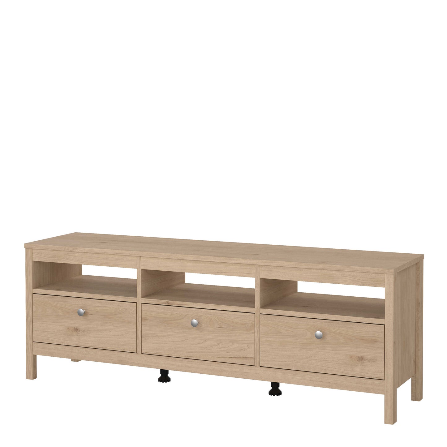Gossmere Hickory Oak Effect TV Unit 3 Drawers