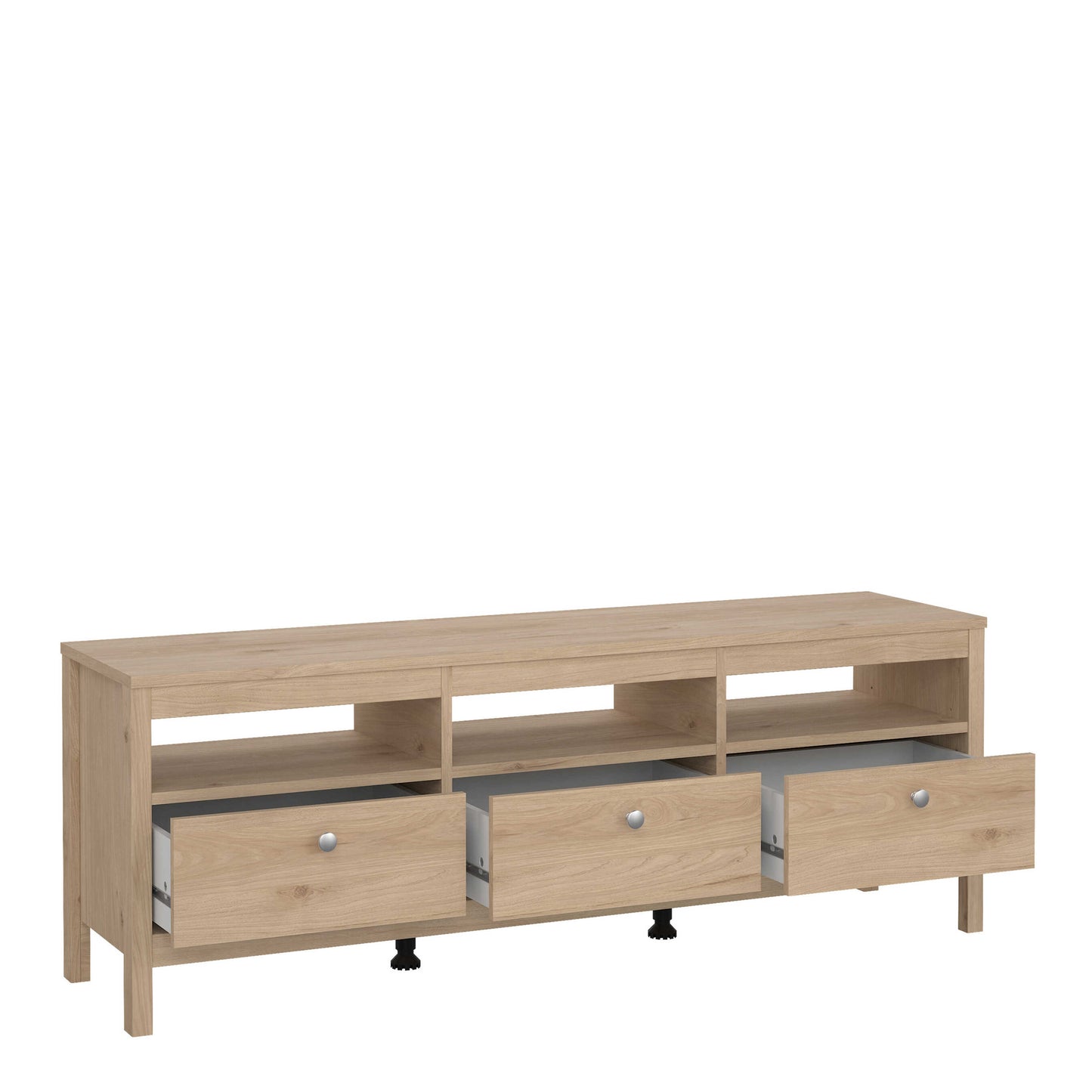 Gossmere Hickory Oak Effect TV Unit 3 Drawers