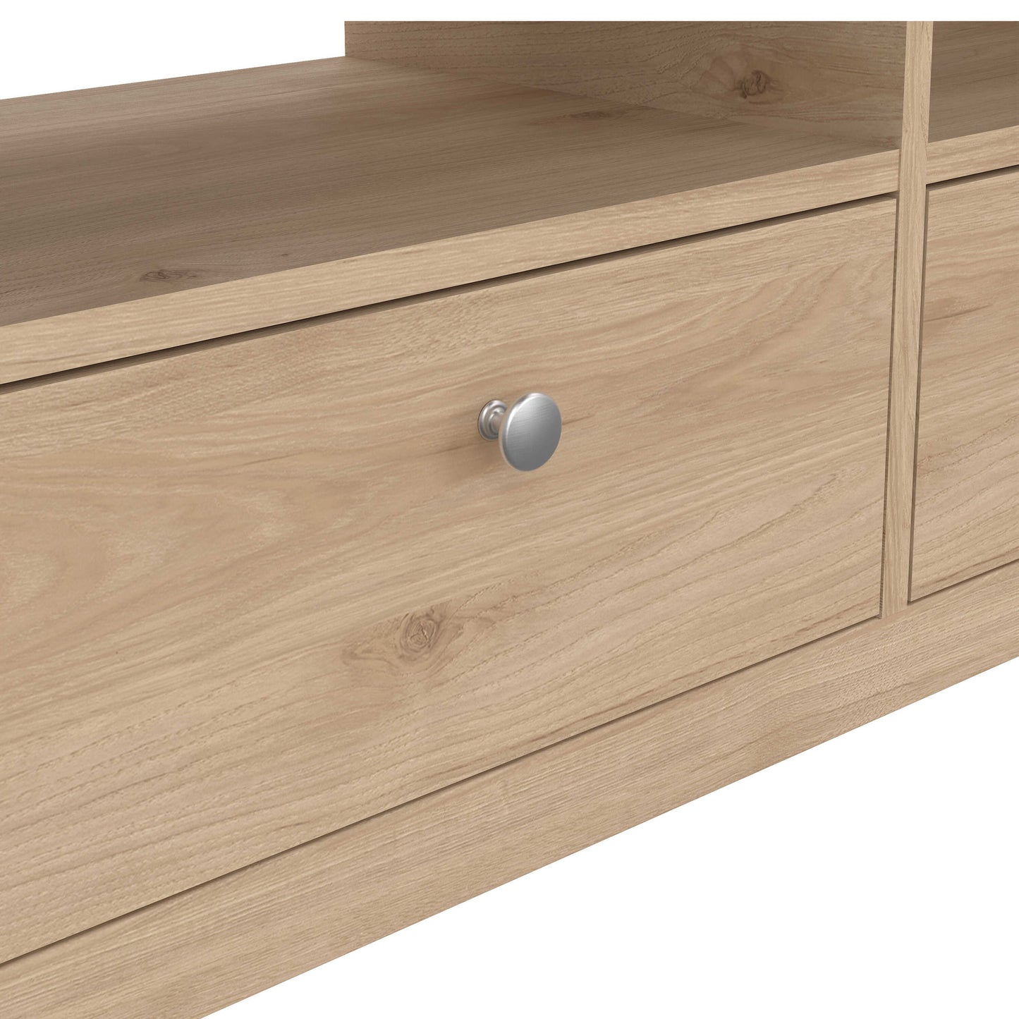 Gossmere Hickory Oak Effect TV Unit 3 Drawers