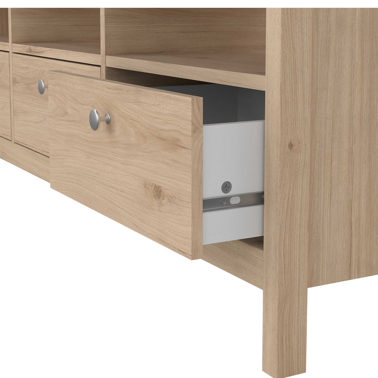 Gossmere Hickory Oak Effect TV Unit 3 Drawers