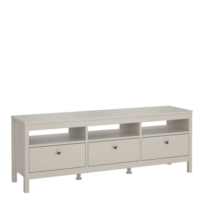 Gossmere Natural Cashmere TV Unit 3 Drawers