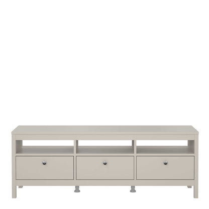 Gossmere Natural Cashmere TV Unit 3 Drawers