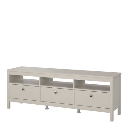 Gossmere Natural Cashmere TV Unit 3 Drawers