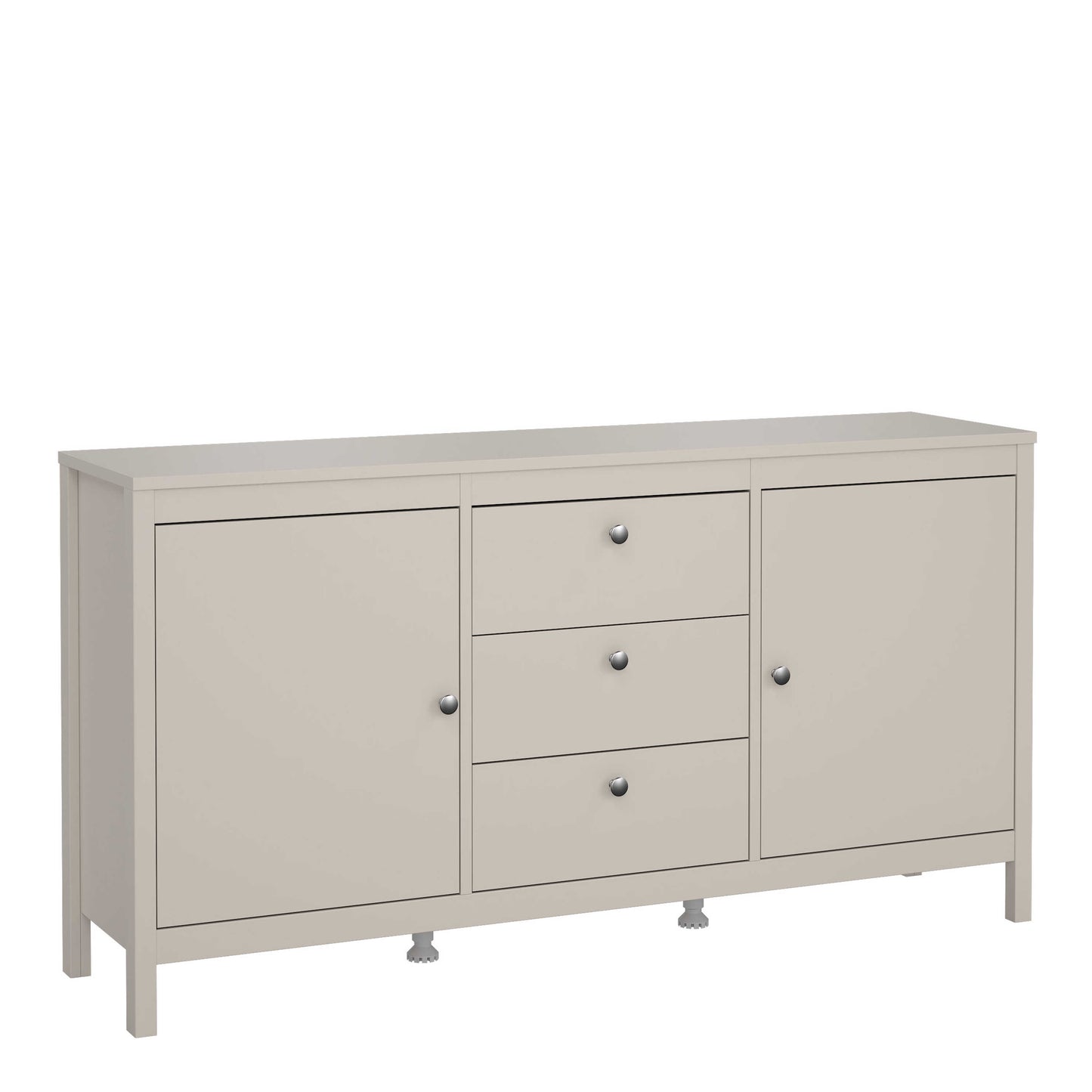 Gossmere Natural Cashmere Sideboard 3 Drawers 2 Doors
