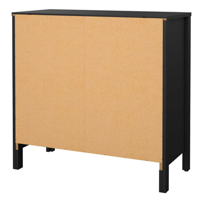Gossmere Matt Black Sideboard 2 Doors 1 Drawer
