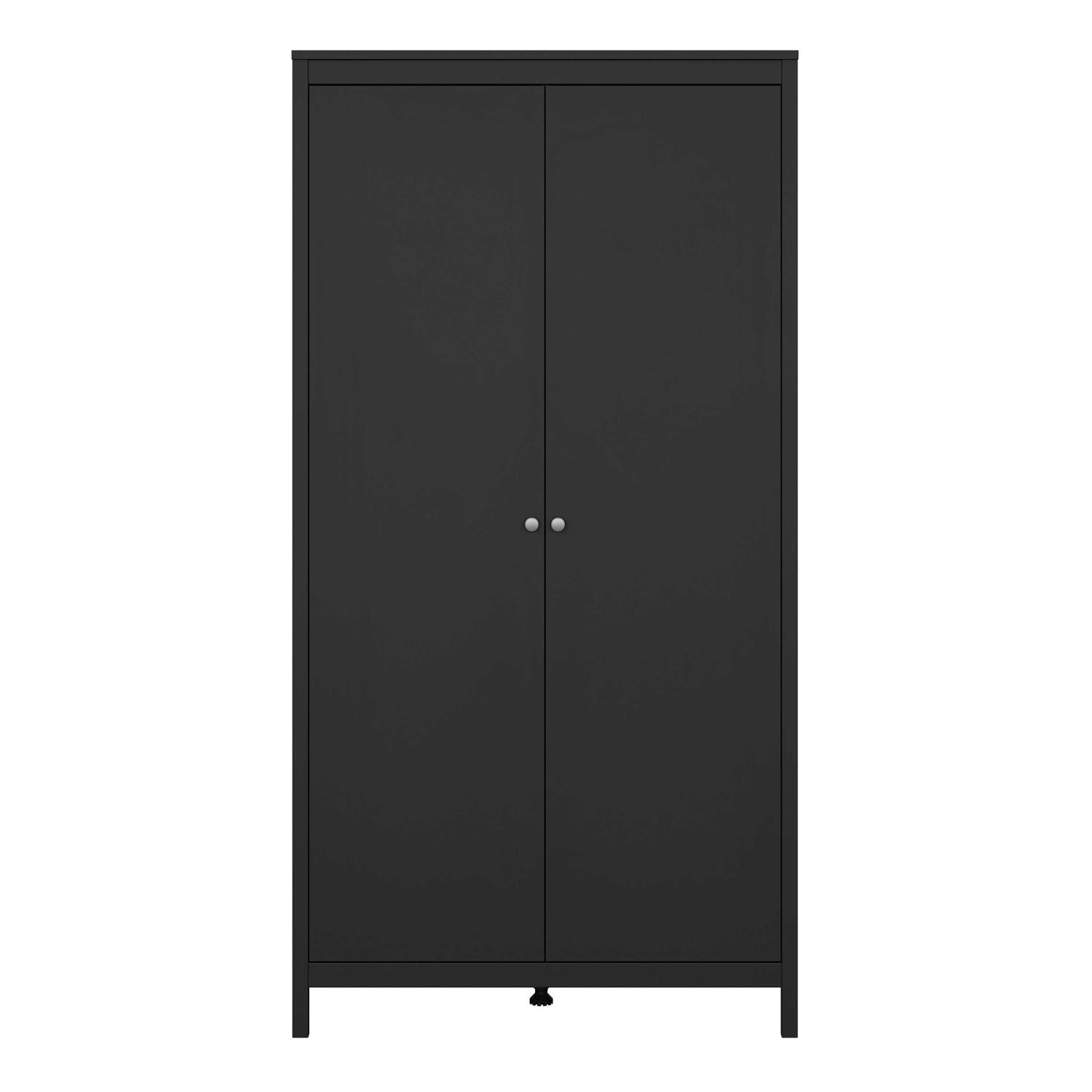 Gossmere Matt Black Wardrobe 2 Doors