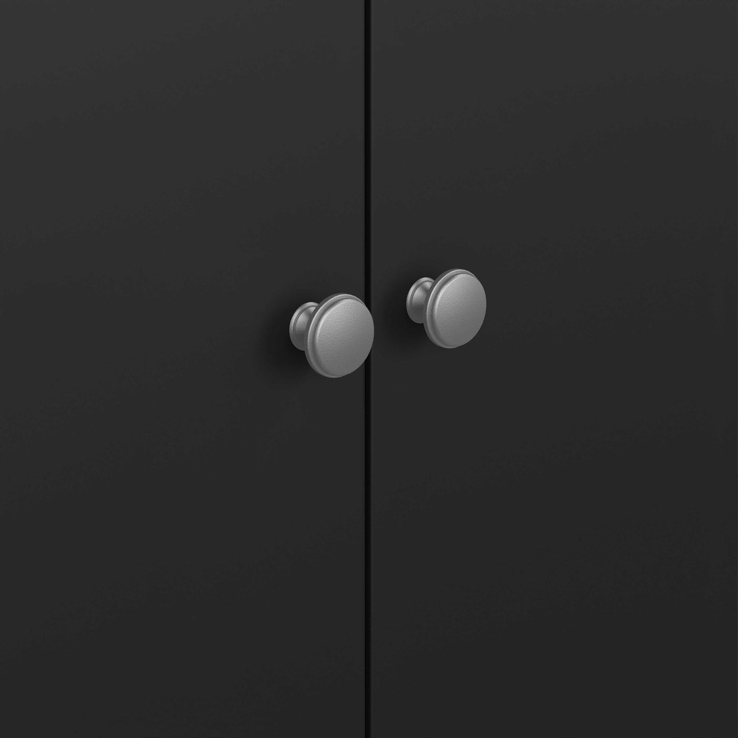 Gossmere Matt Black Wardrobe 2 Doors