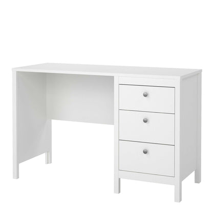 Gossmere White Office Desk 3 Drawers