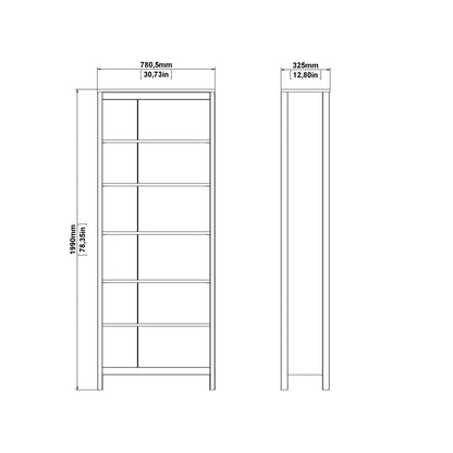 Gossmere White Bookcase
