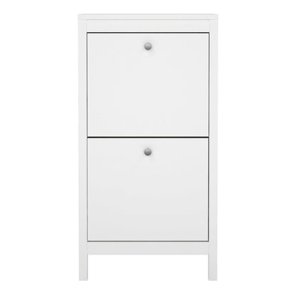 Gossmere White Shoe Cabinet 2 Doors