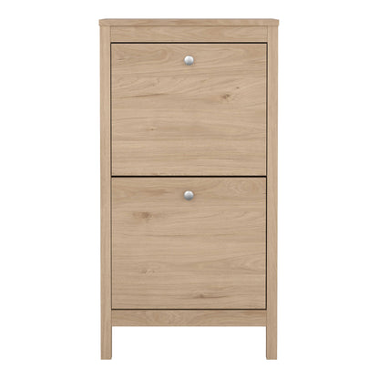Gossmere Hickory Oak Effect Shoe Cabinet 2 Doors