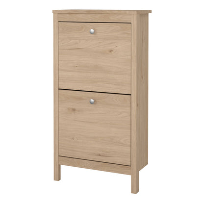 Gossmere Hickory Oak Effect Shoe Cabinet 2 Doors