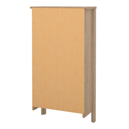 Gossmere Hickory Oak Effect Shoe Cabinet 2 Doors