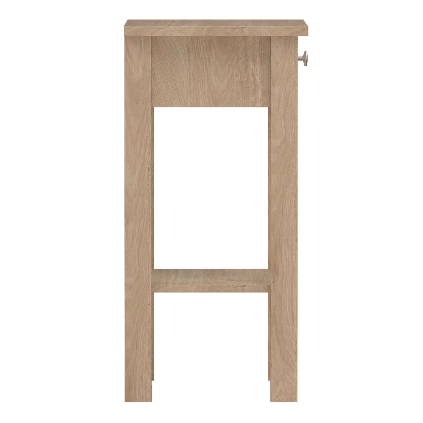 Gossmere Hickory Oak Effect Bedside Table 1 Drawer
