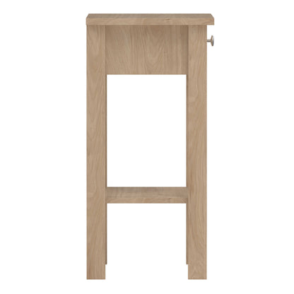 Gossmere Hickory Oak Effect Bedside Table 1 Drawer