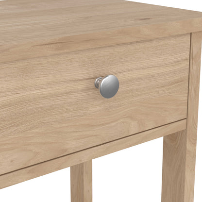 Gossmere Hickory Oak Effect Bedside Table 1 Drawer