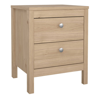 Gossmere Bedroom Set Hickory Oak Effect Bedside Table + Chest of Drawers + Wardrobe