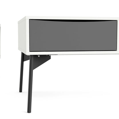 Nordborg Grey and White Wooden Coffee Table with 1 Drawer