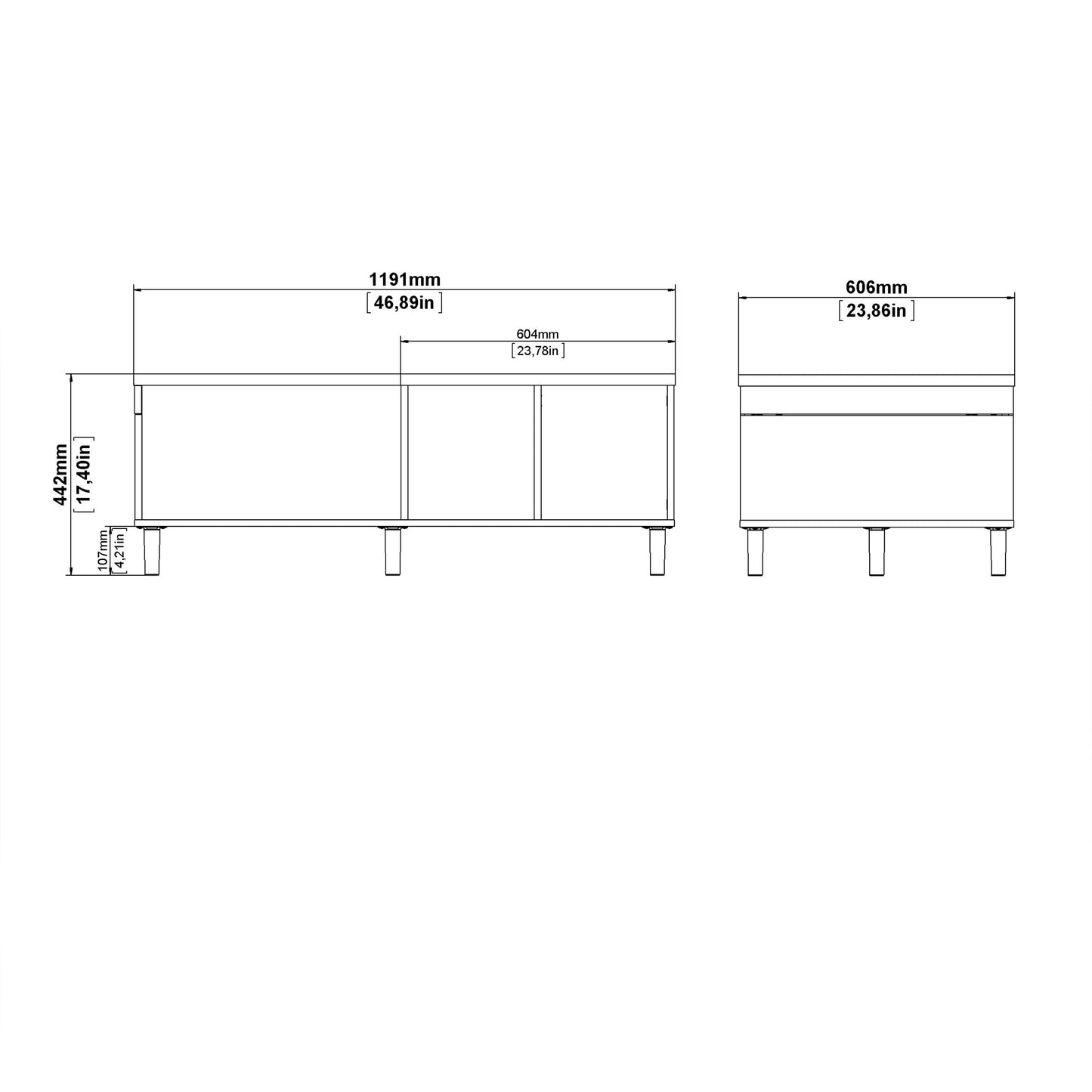 Tao Natural Oak Effect and Matt Black Coffee Table with Sliding Top