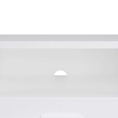 Nagoya White Low Media TV Unit 2 Doors 1 Drawer 1 Shelf