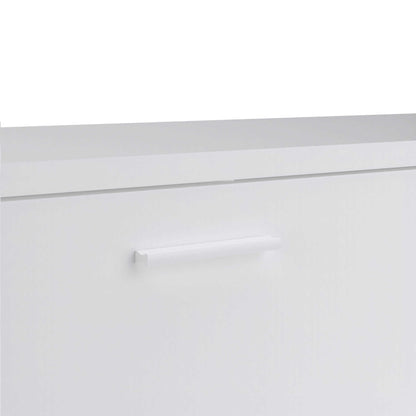 Nagoya White Low Media TV Unit 2 Doors 1 Drawer 1 Shelf