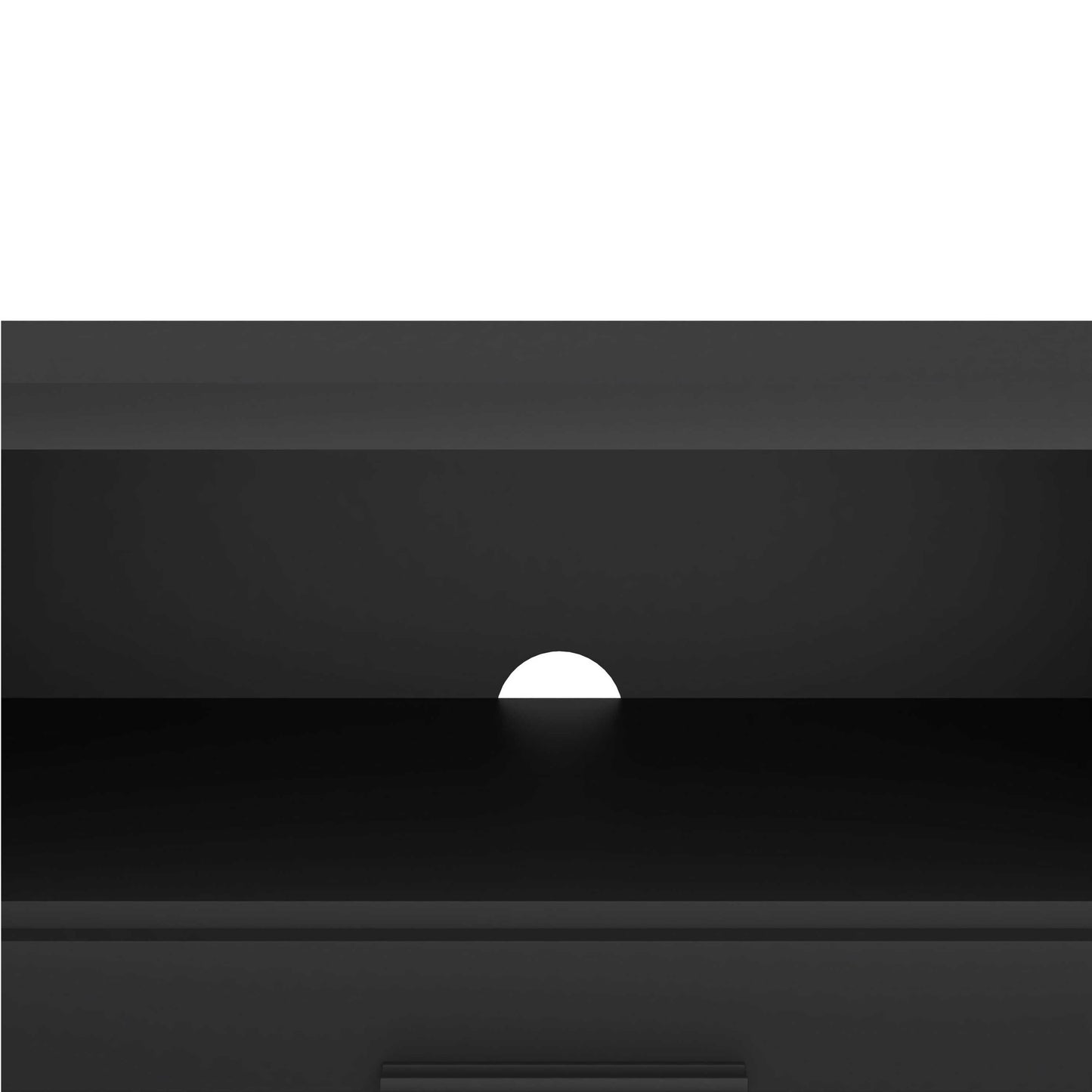 Nagoya Black Low Media TV Unit 2 Doors 1 Drawer 1 Shelf