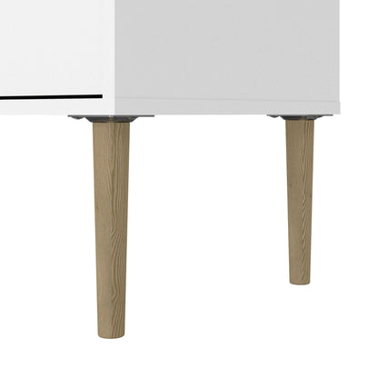 Nagoya White Media TV Unit 2 Doors 1 Drawer 1 Shelf